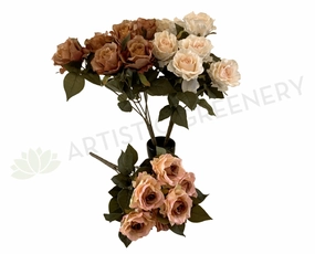 SP0341 Vintage Rose Bunch 43cm 3 Colours indoor houseplants  