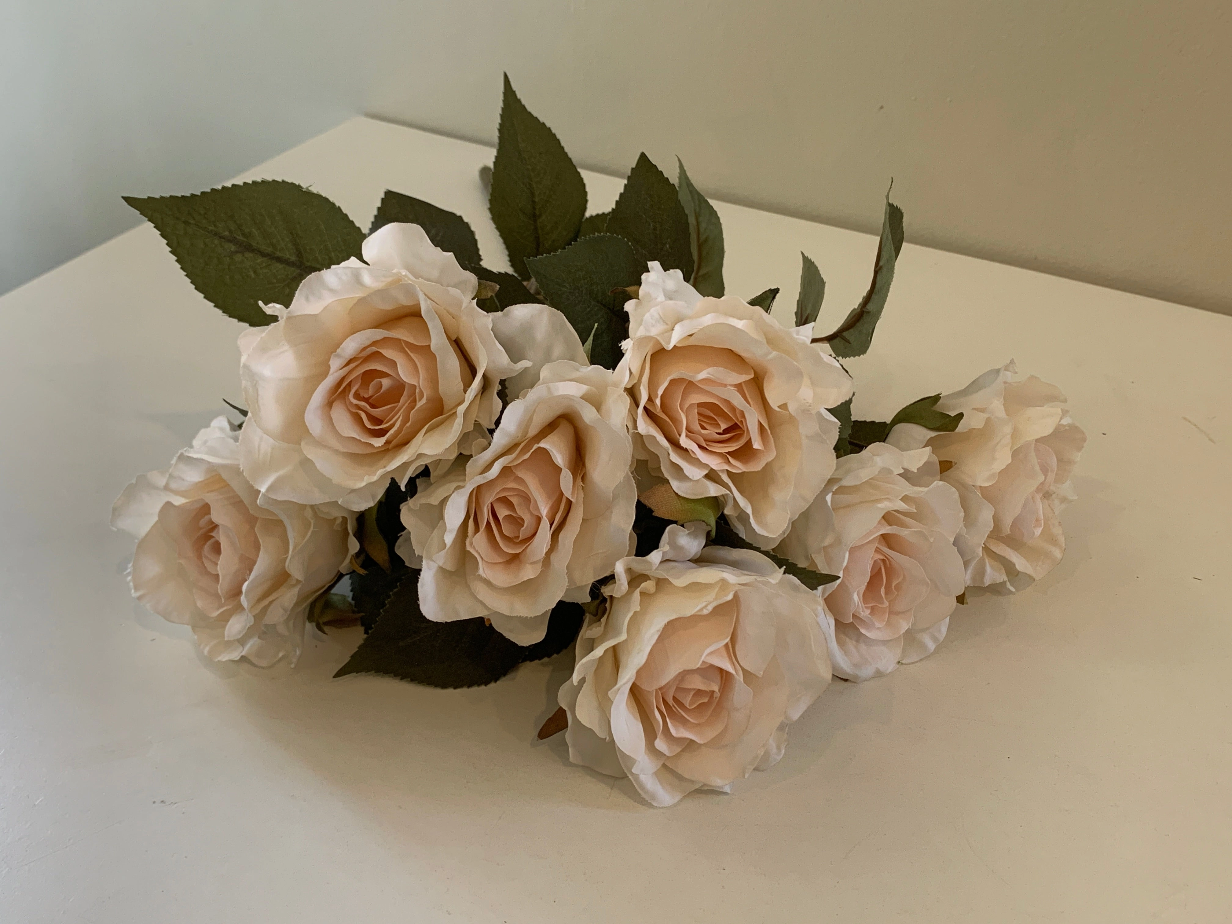 SP0341 Vintage Rose Bunch 43cm 3 Colours