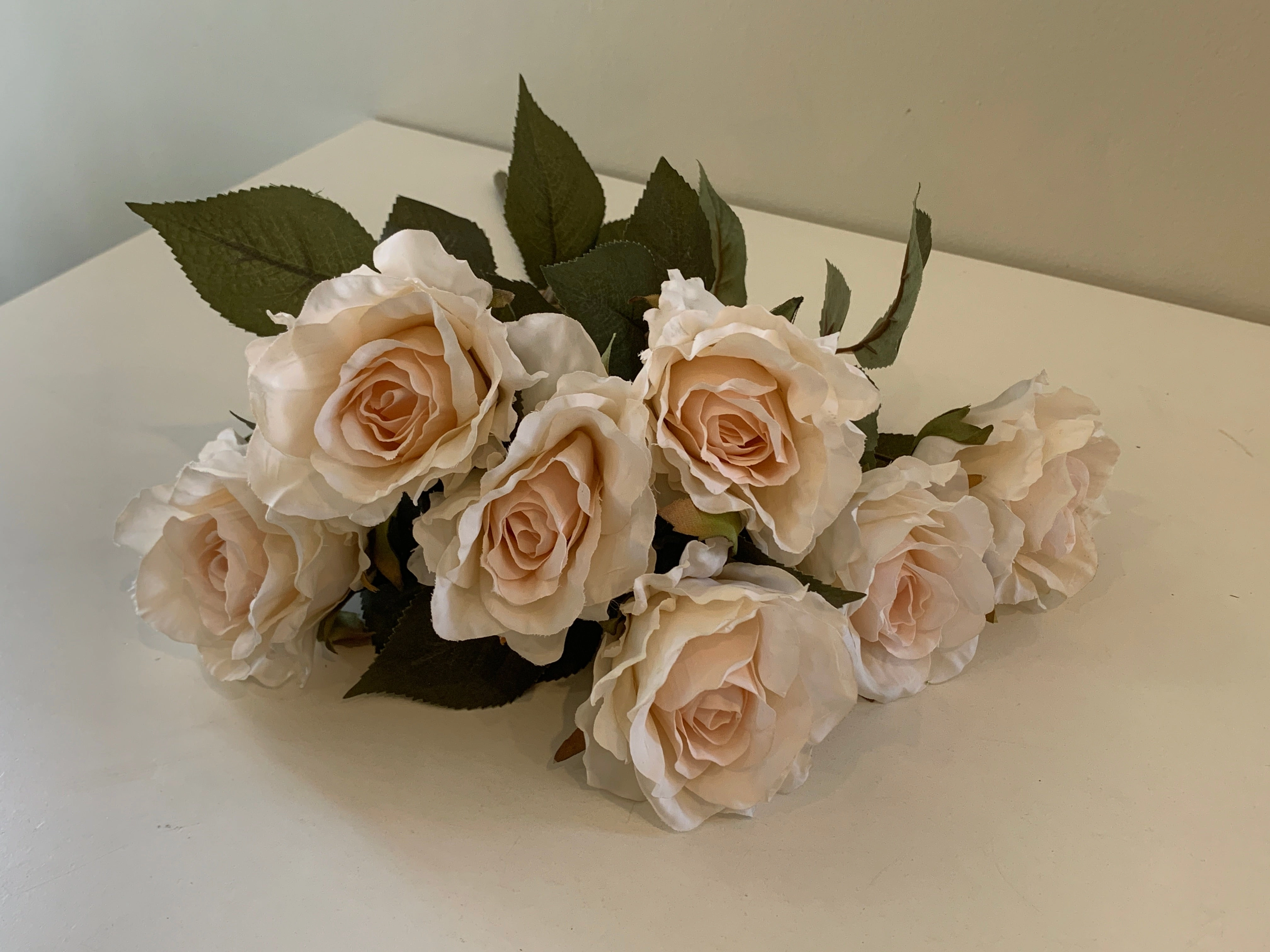 SP0341 Vintage Rose Bunch 43cm 3 Colours