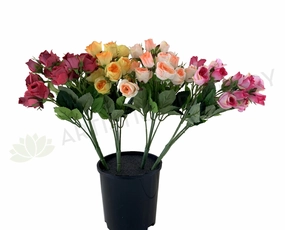 SP0347 Small Rose Bunch 29cm 4 Colours indoor houseplants  