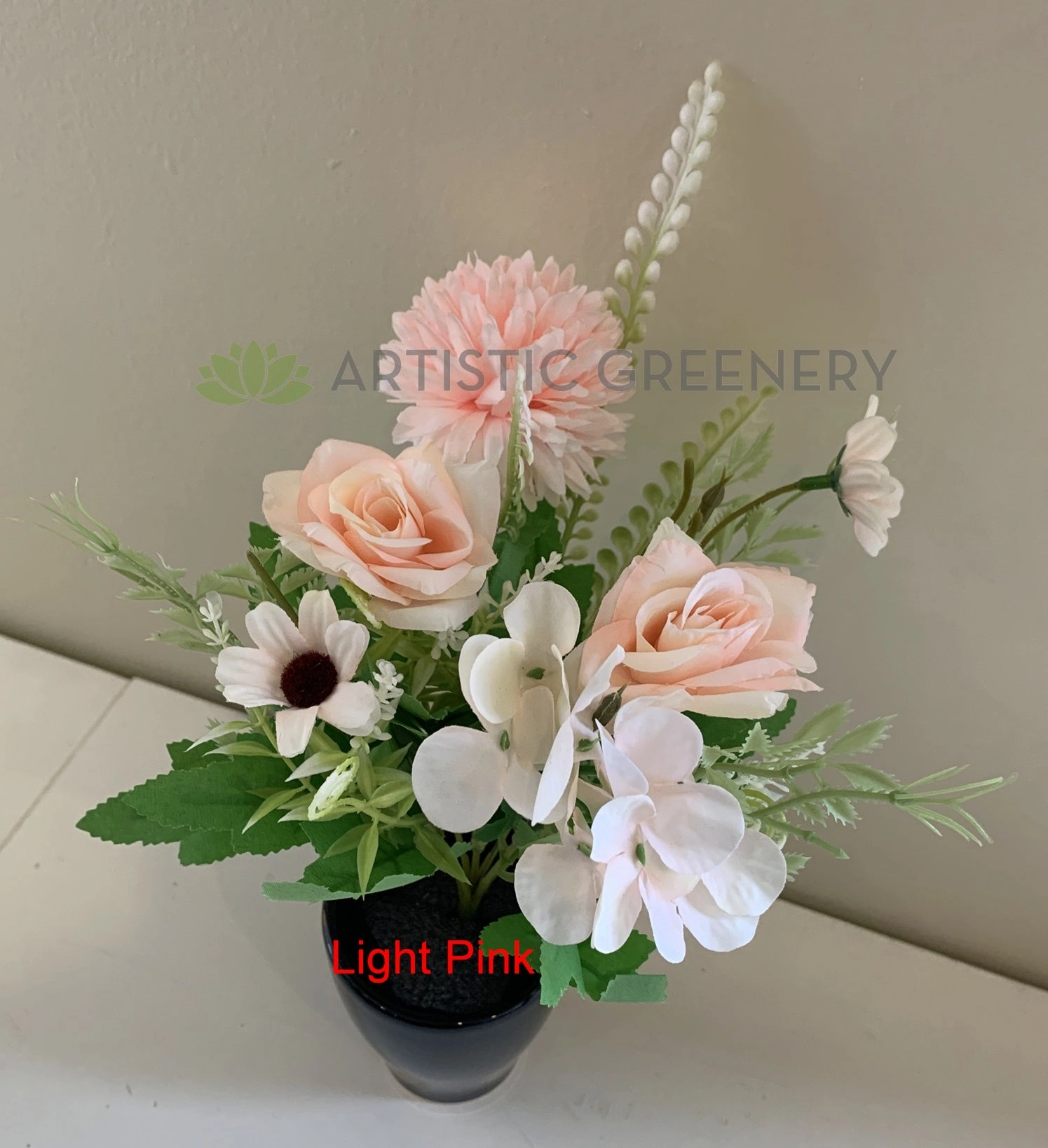 SP0349 Mixed Flower Bunch 29cm 6 Colours