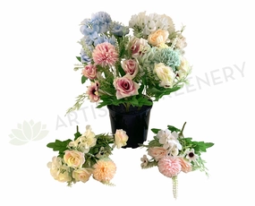 SP0349 Mixed Flower Bunch 29cm 6 Colours indoor houseplants  