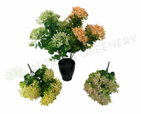 SP0355 Lace Flower Bunch with Greenery 30cm 4 Colours xl flower pot  