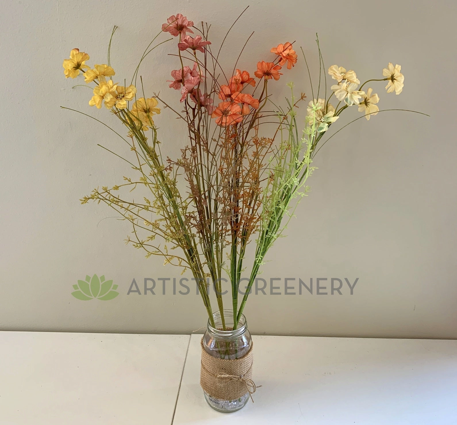 SP0361 Dried-Look Flower - Cosmos 58cm 5 Colours