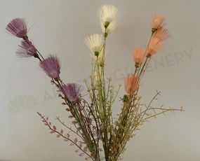 SP0365 Dried-Look Flower - Dandelion 55cm 3 Colours indoor houseplants  