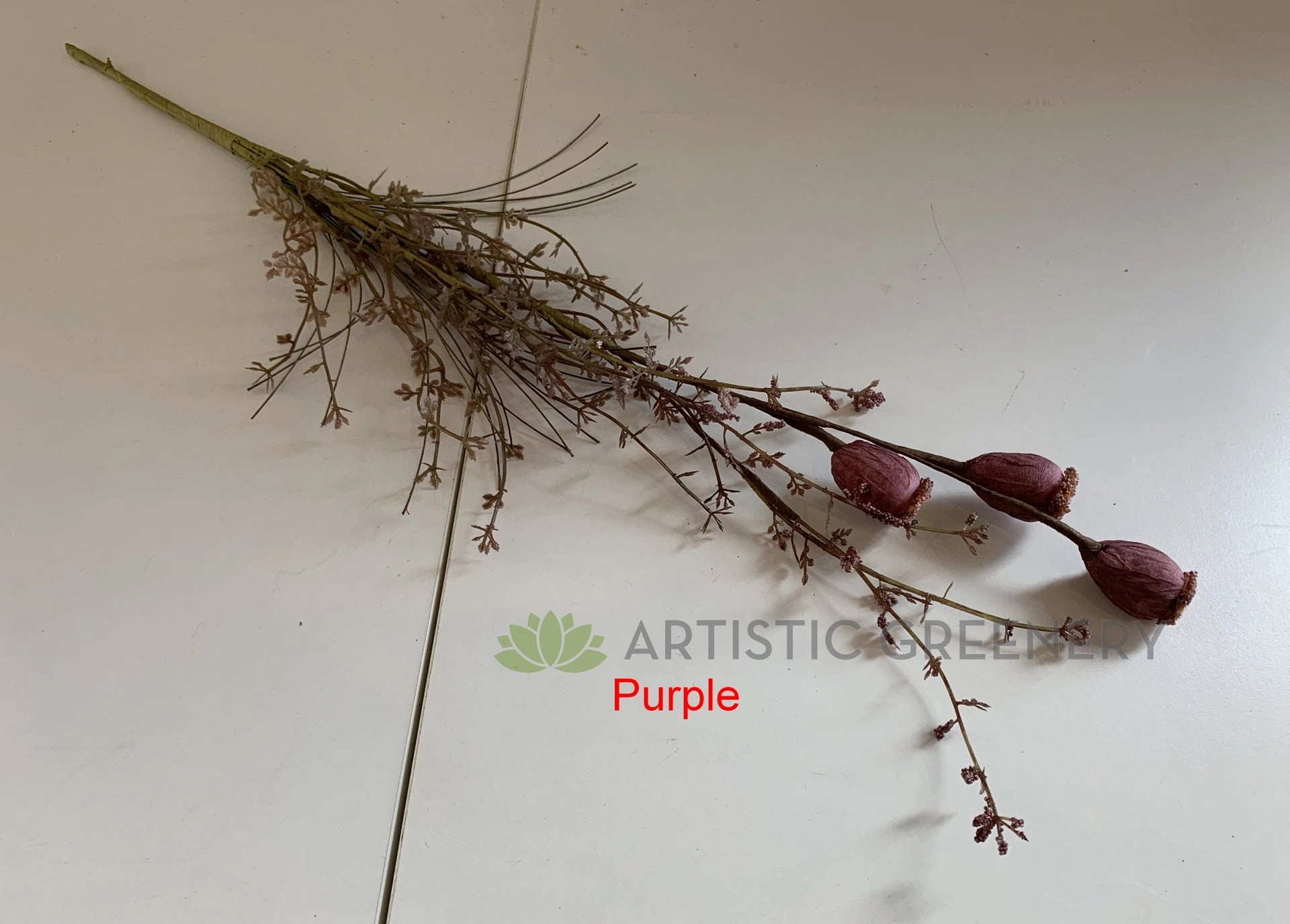 SP0366 Dried-Look Flower - Flower Pods 60cm 4 Colours