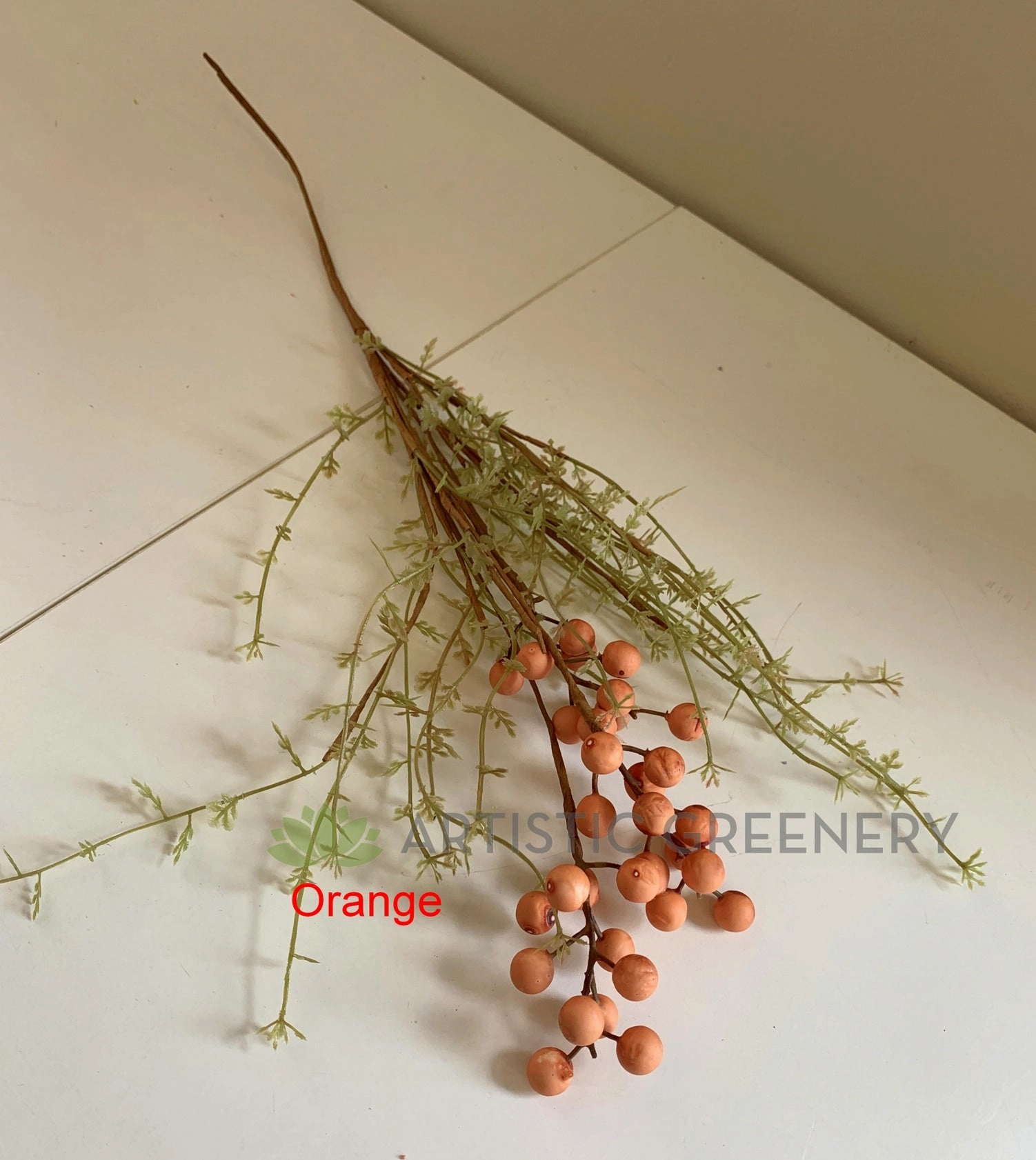 SP0367 Dried-Look  Flower -Berry 60cm 3 Colours