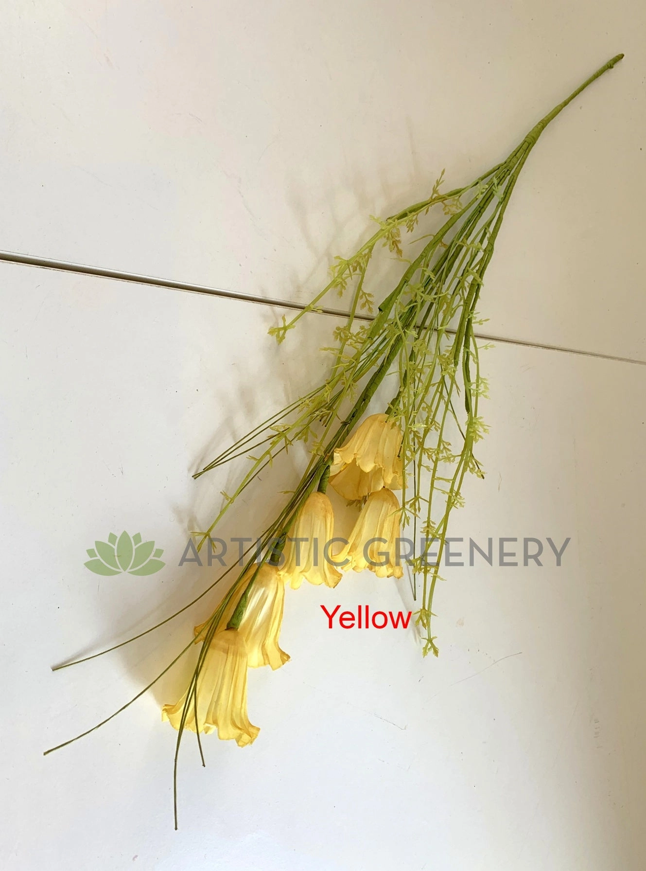 SP0369 Dried-Look Flower - Trumpet Flower 60cm 3 Colours
