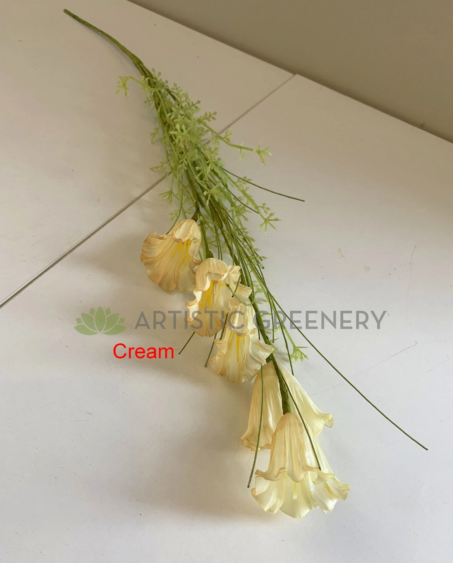 SP0369 Dried-Look Flower - Trumpet Flower 60cm 3 Colours