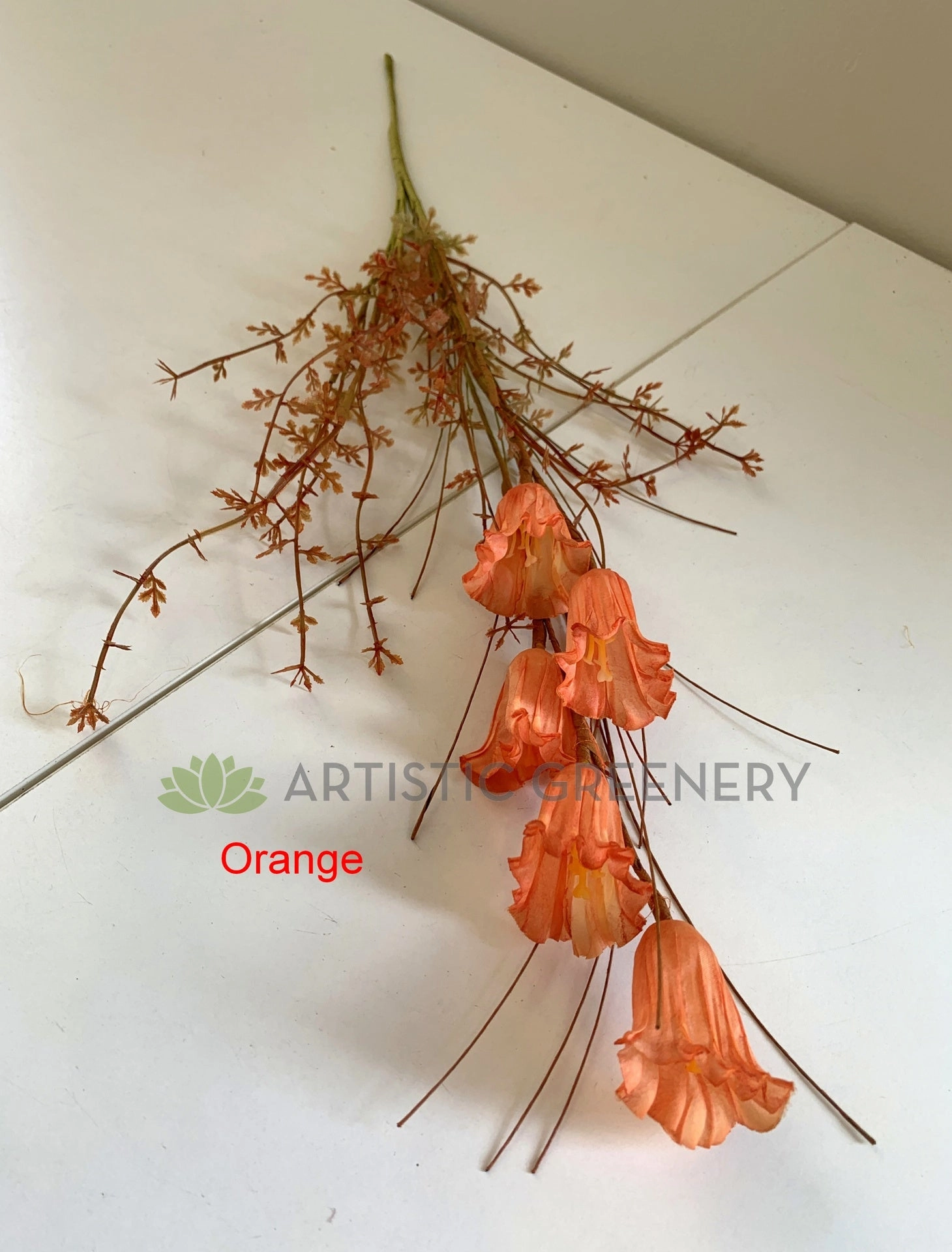 SP0369 Dried-Look Flower - Trumpet Flower 60cm 3 Colours