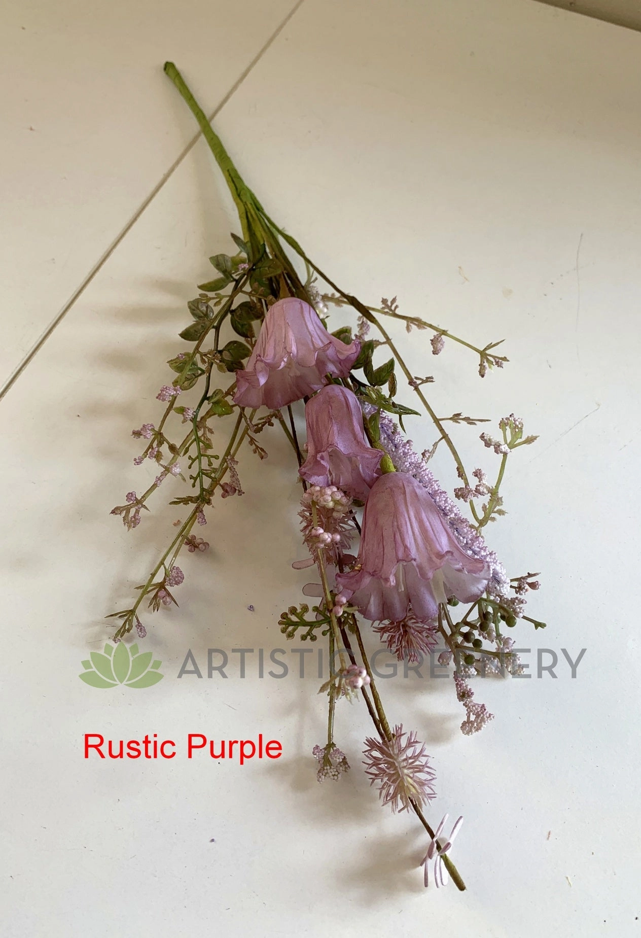 SP0370 Dried-Look Flower - Trumpet Flower 39cm 4 Colours