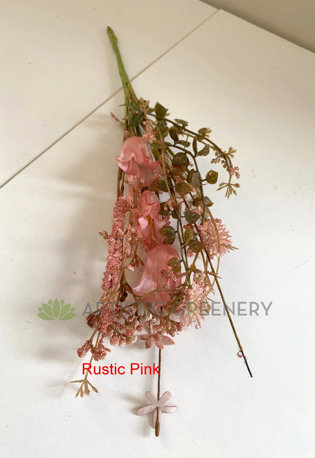 SP0370 Dried-Look Flower - Trumpet Flower 39cm 4 Colours