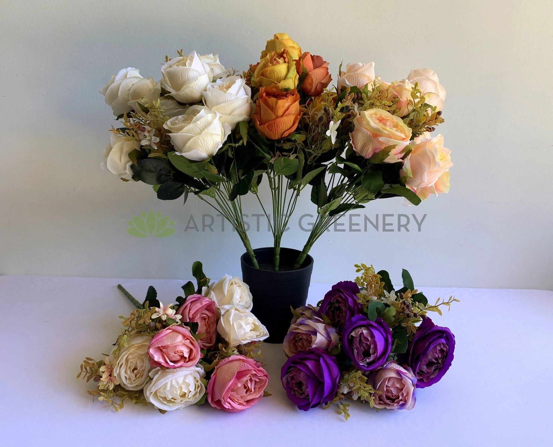 SP0374 Large Rose Bunch 50cm 5 Styles