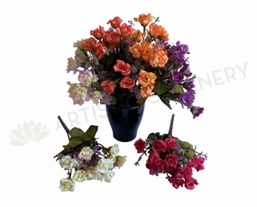 SP0382 Mini Rose Bunch 22cm 6 colours (CLEARANCE STOCK) indoor houseplants  