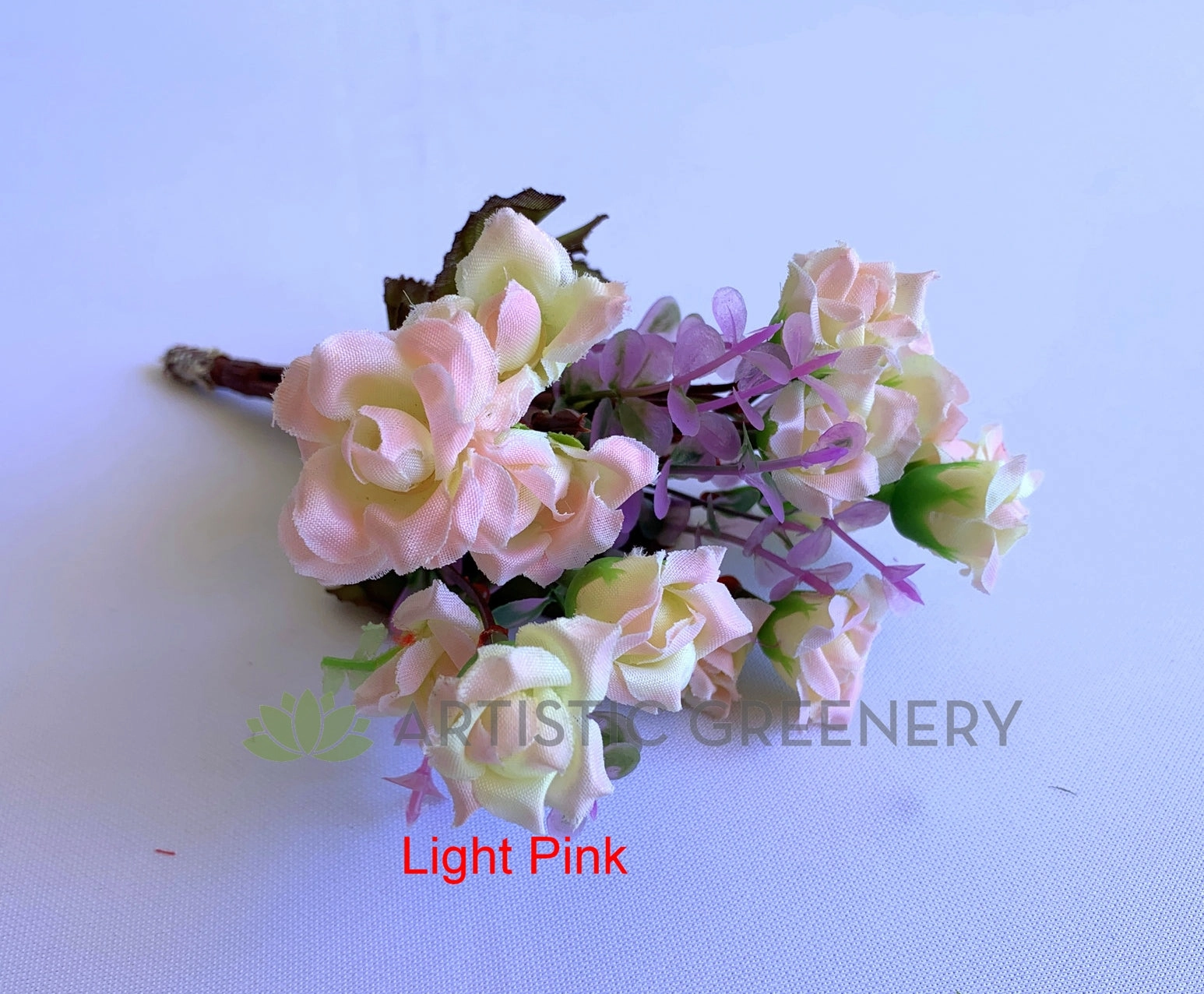 SP0382 Mini Rose Bunch 22cm 6 colours (CLEARANCE STOCK)