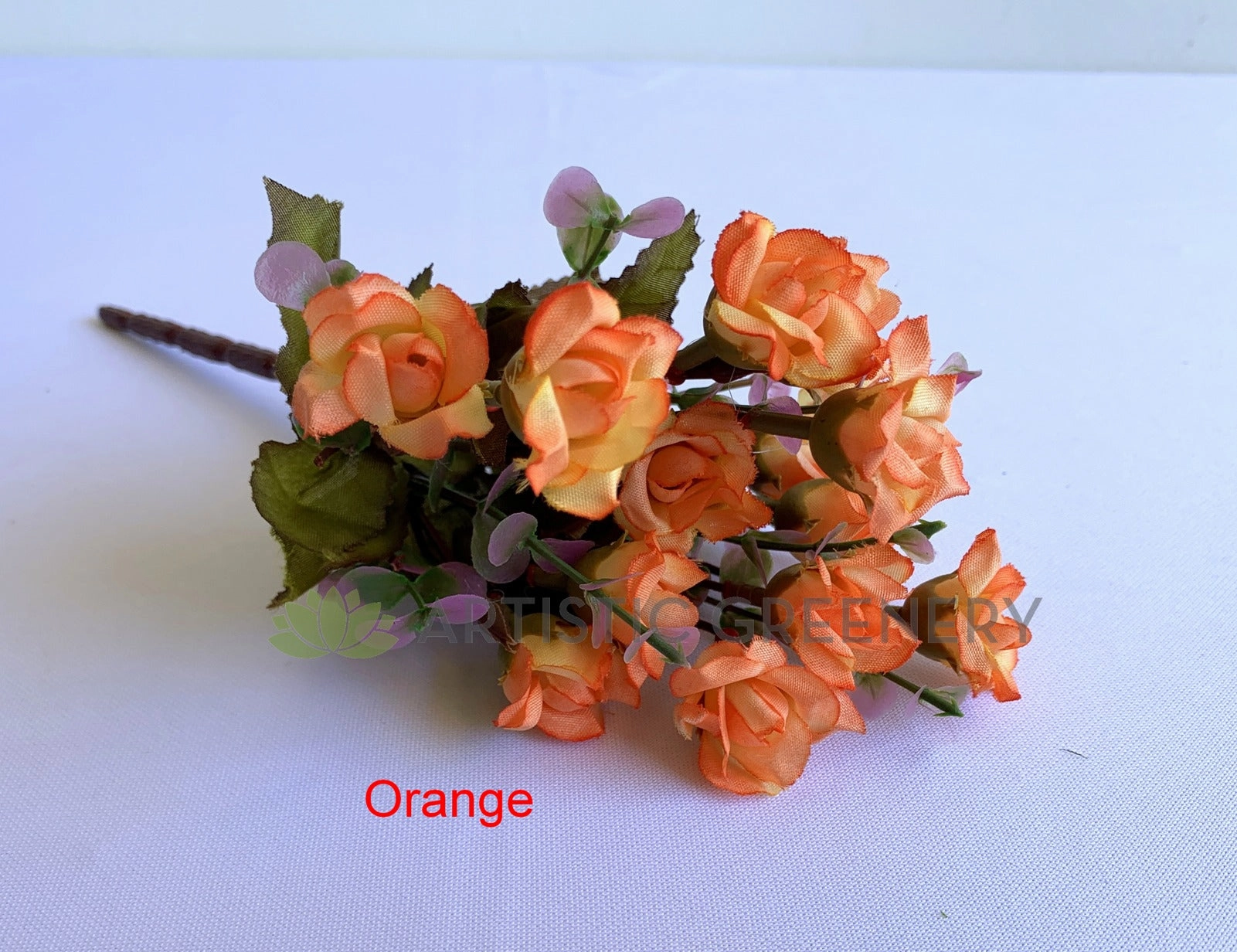 SP0382 Mini Rose Bunch 22cm 6 colours (CLEARANCE STOCK)