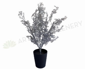 SP0389 Silver Glitter Dusty Miller Bunch 56cm indoor plant stand  