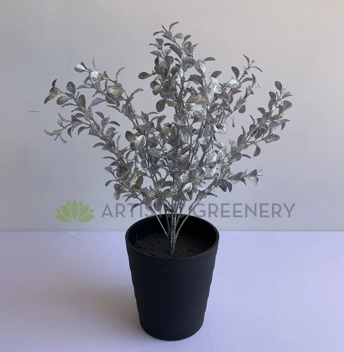SP0391 Silver Glitter Filler Bunch 40cm