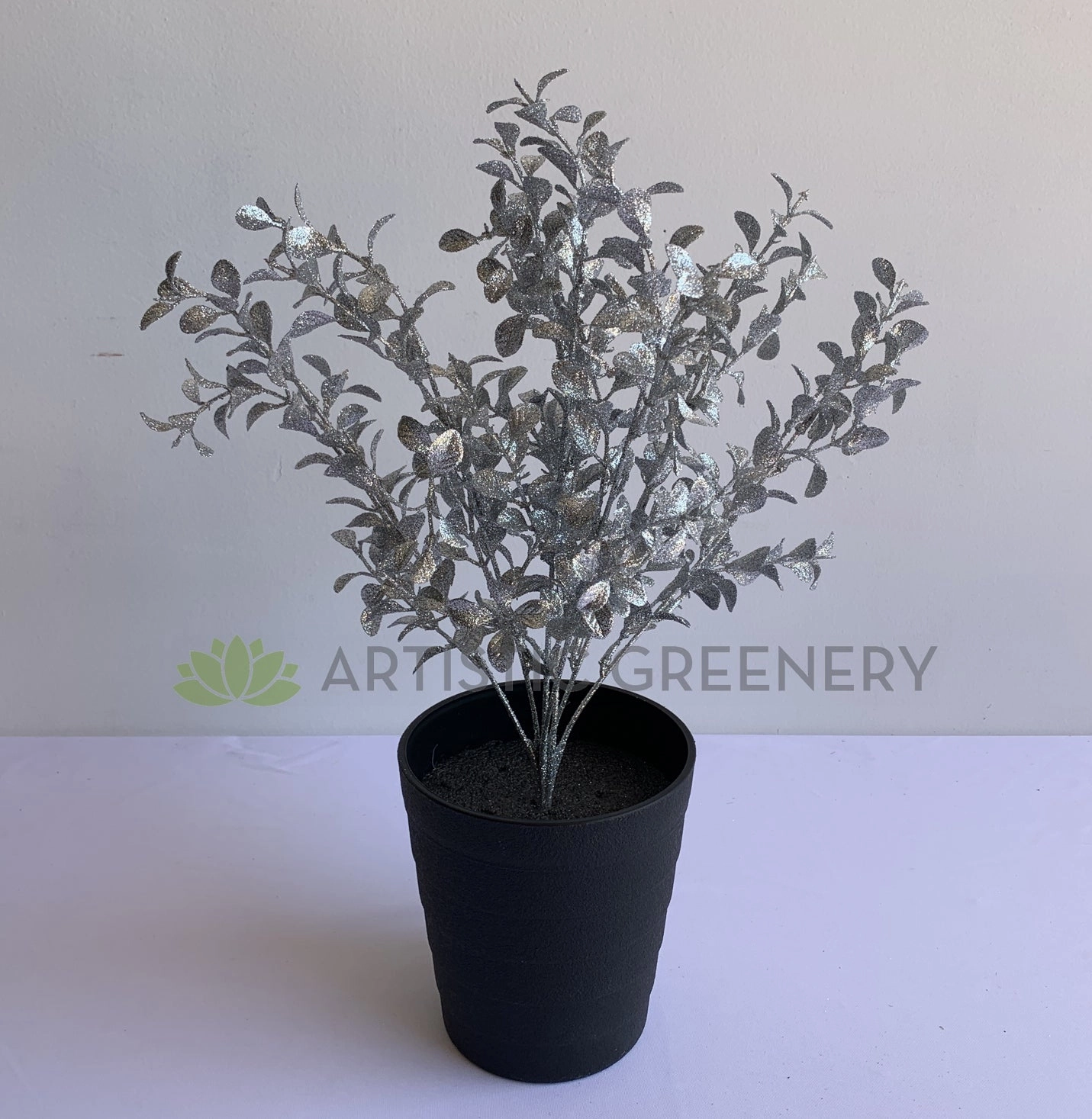 SP0391 Silver Glitter Filler Bunch 40cm