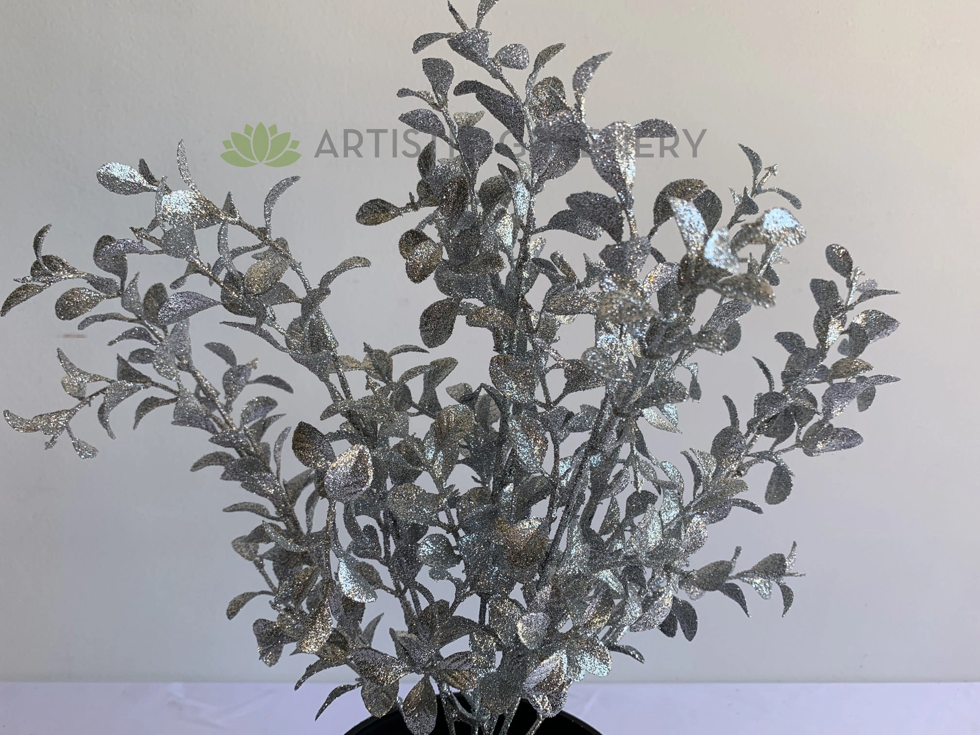 SP0391 Silver Glitter Filler Bunch 40cm