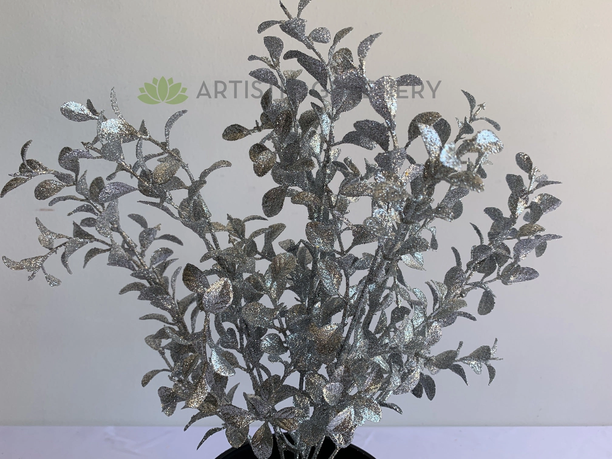 SP0391 Silver Glitter Filler Bunch 40cm
