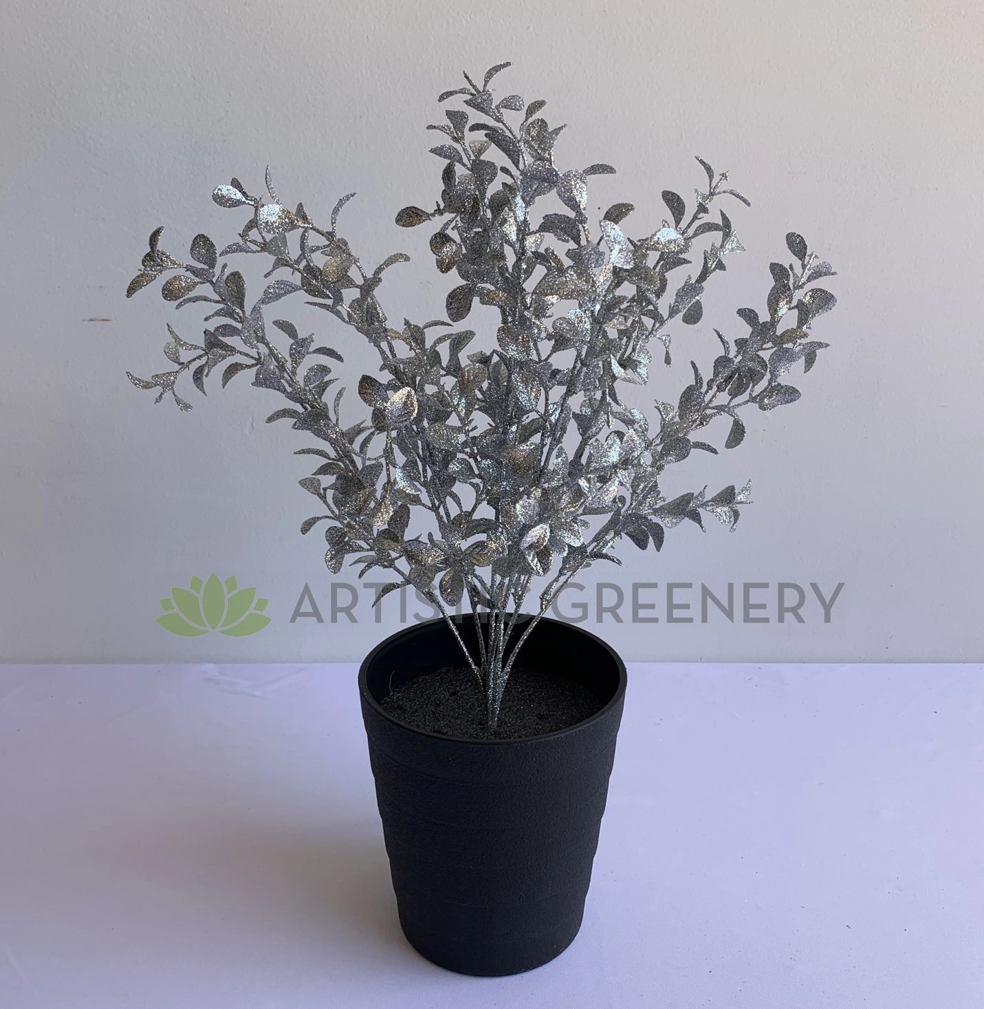 SP0391 Silver Glitter Filler Bunch 40cm