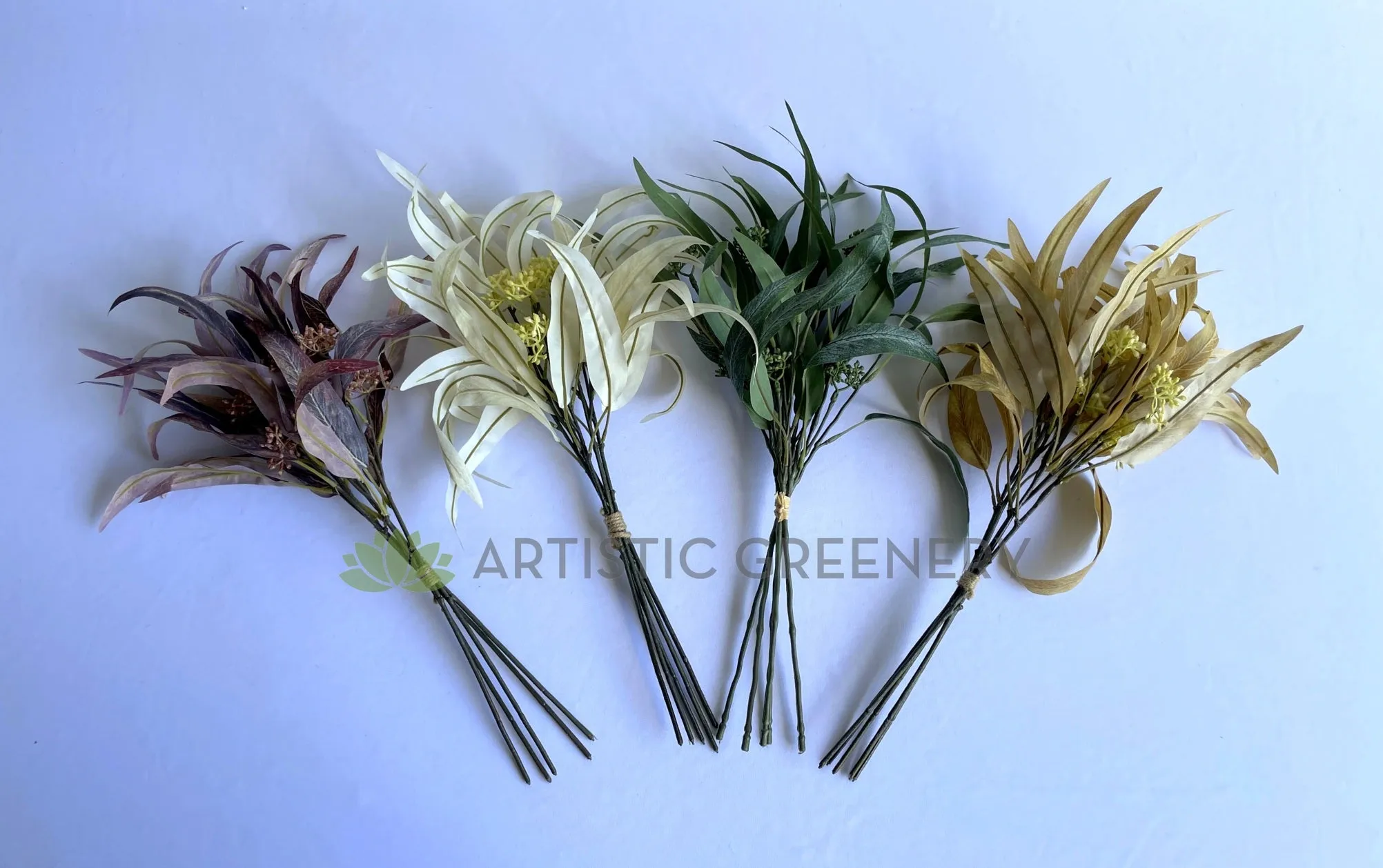 SP0424 Gum Leaf / Eucalyptus Foliage Bunch 54cm4 Colours