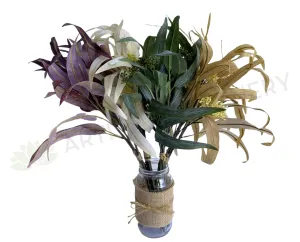 SP0424 Gum Leaf / Eucalyptus Foliage Bunch 54cm4 Colours dried green plant  