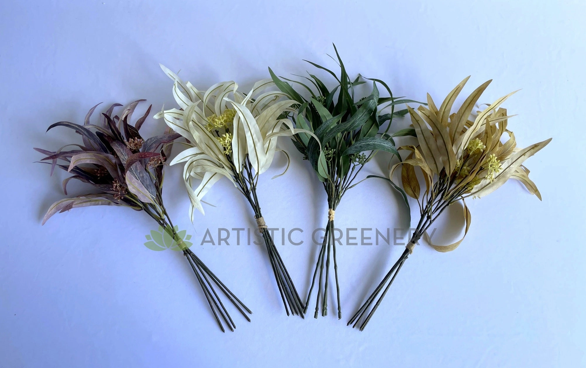 SP0424 Gum Leaf / Eucalyptus Foliage Bunch 54cm4 Colours