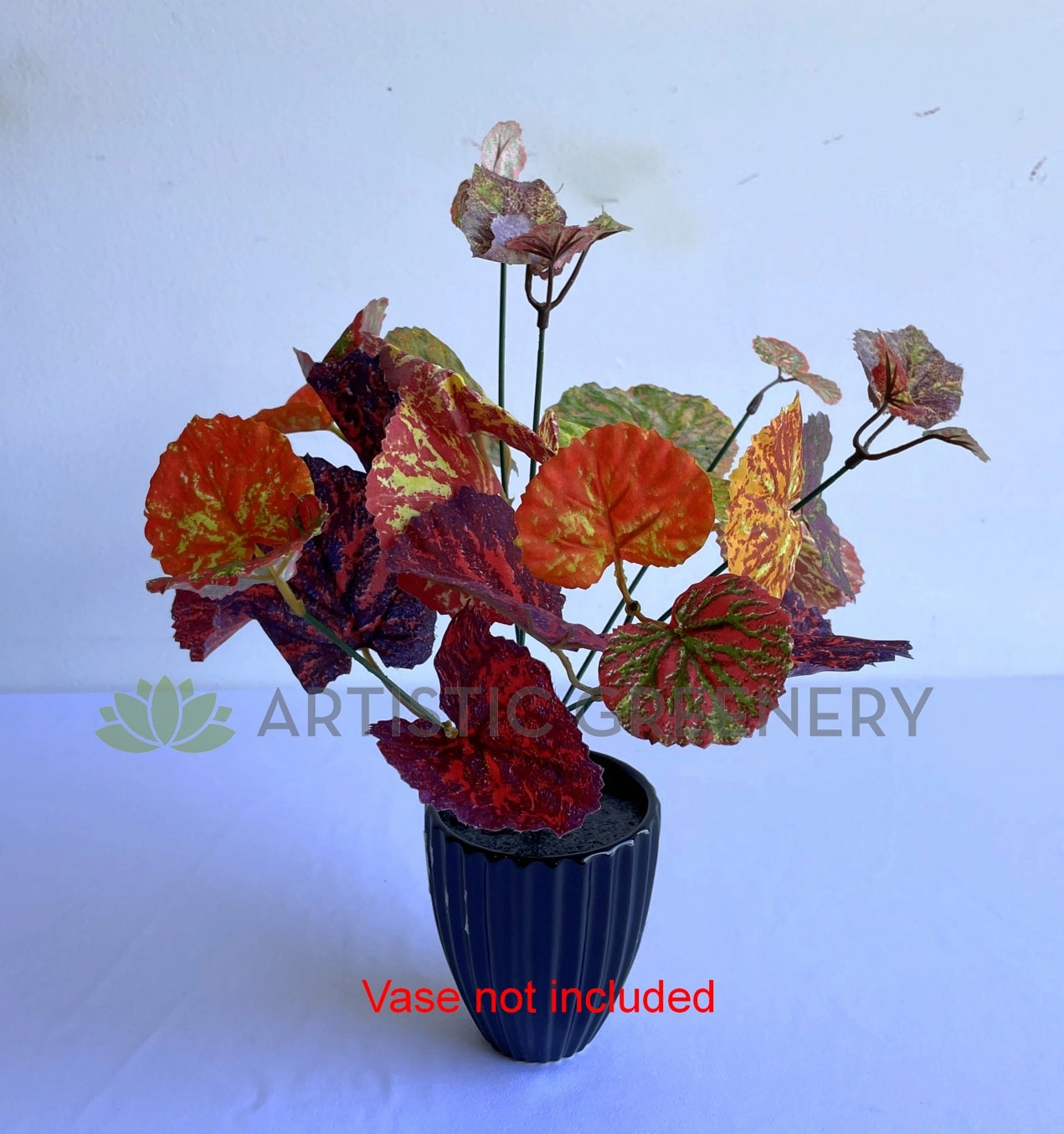 SP0432 Painted-leaf Begonia Bunch 32cm Orange
