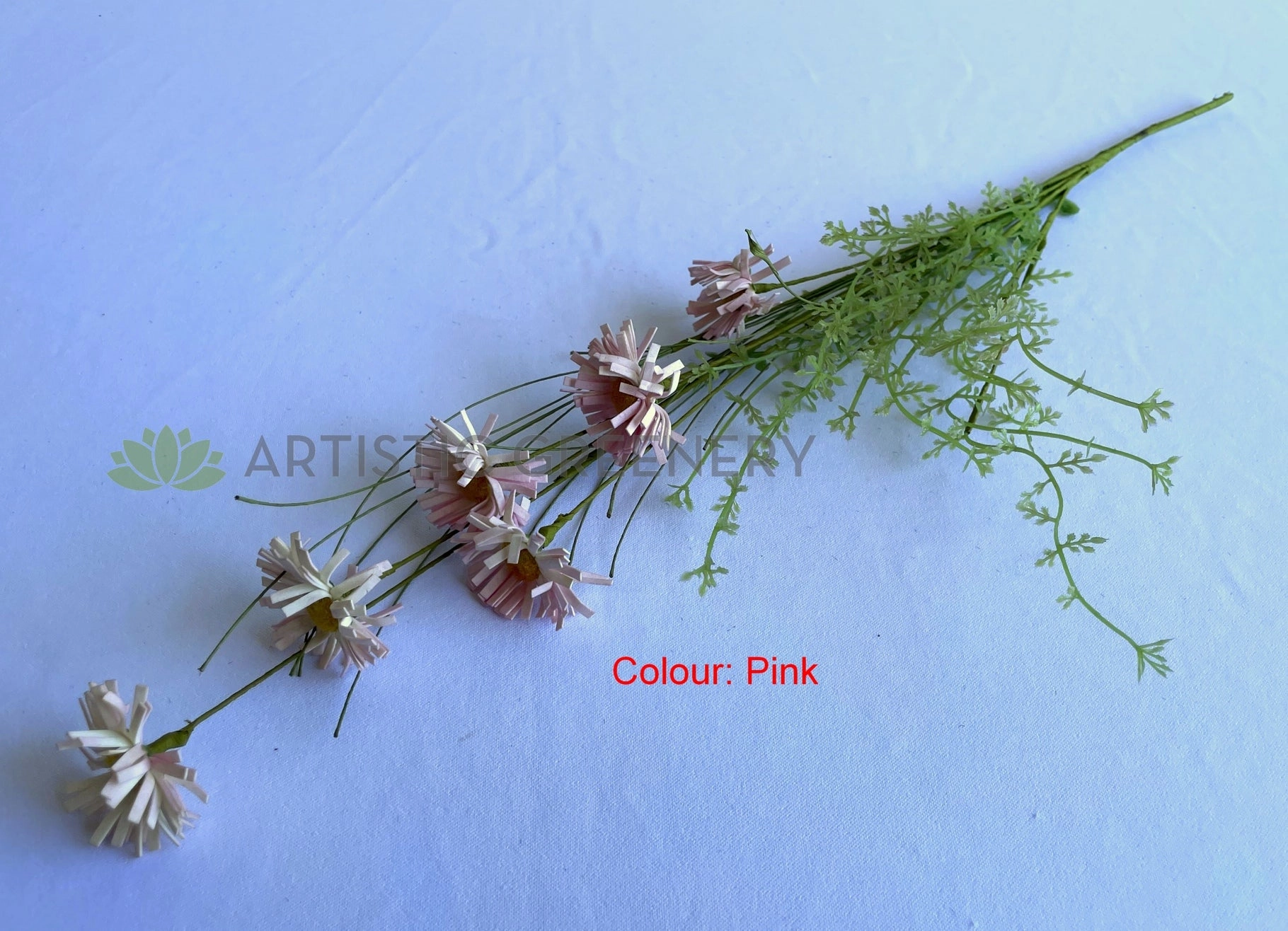 SP0433 Dried Flower Style Daisy Bunch 63cm 4 Colours
