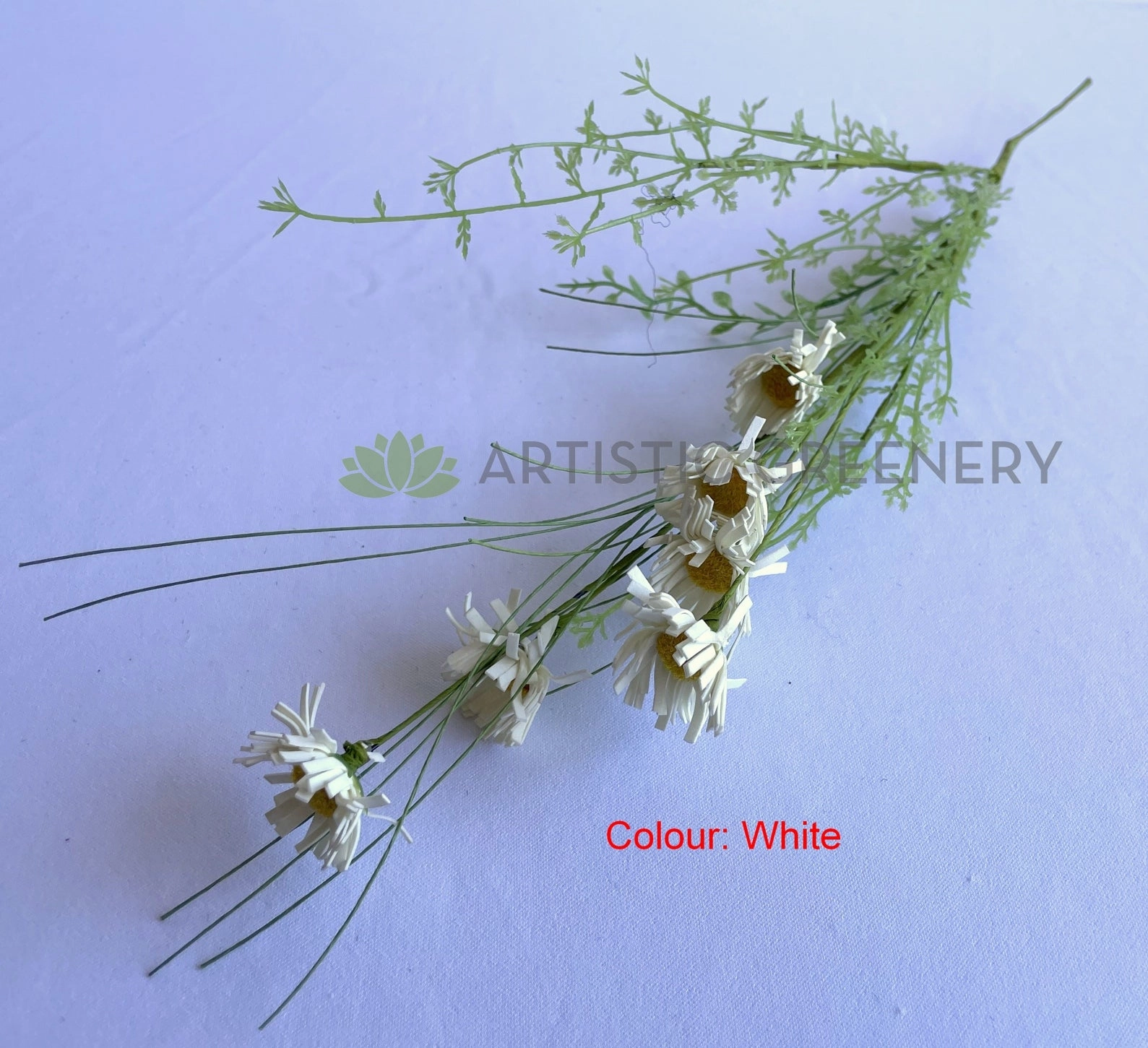 SP0433 Dried Flower Style Daisy Bunch 63cm 4 Colours