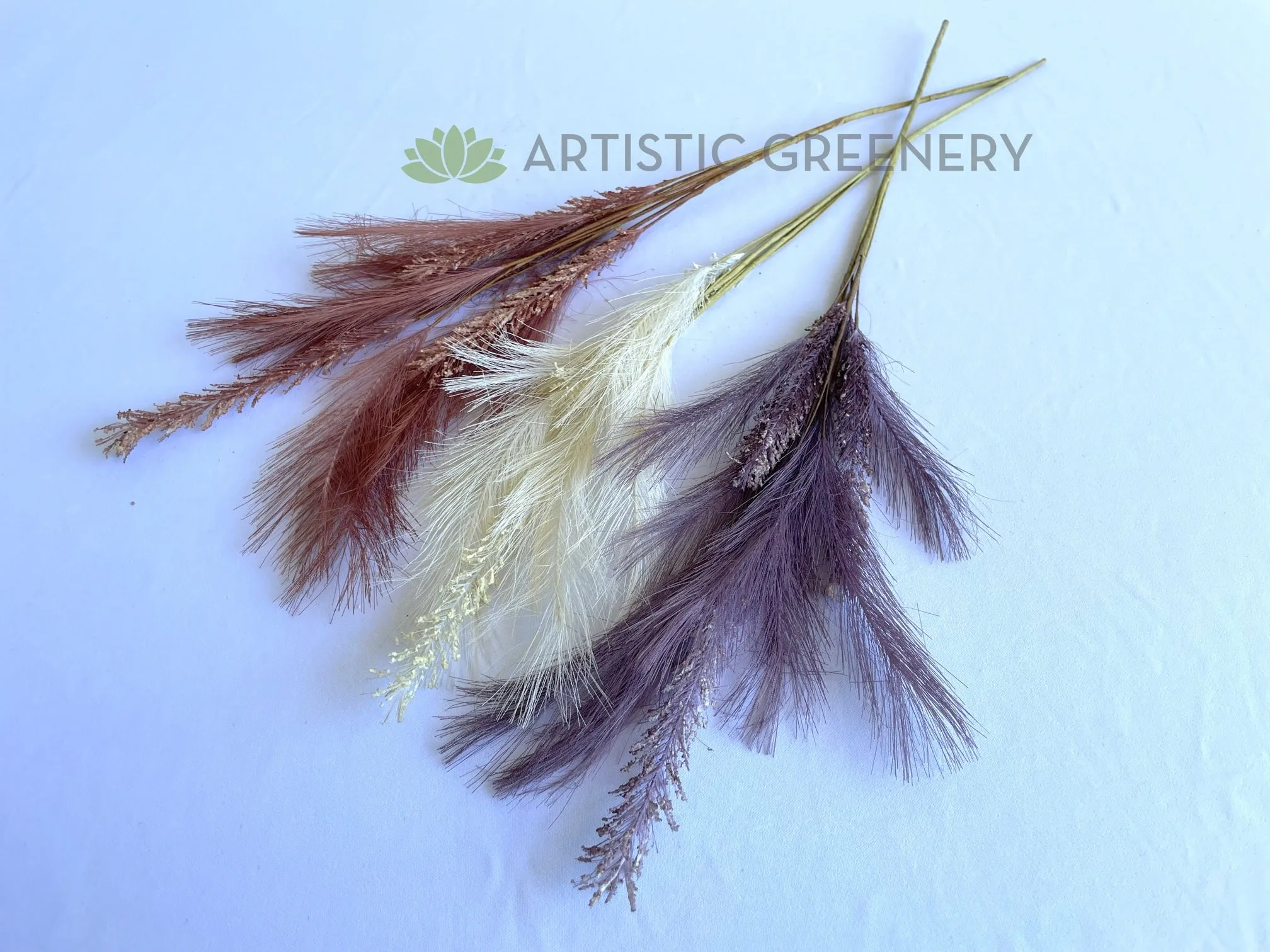 SP0434 Dried Style Pampas Grass Bunch 64cm 3 Colours