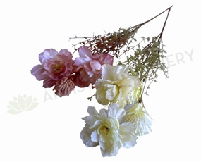 SP0435 Dried Style Chinese Peony Bunch 62cm 2 Colours indoor houseplants  
