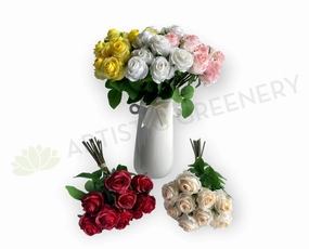 SP0440 Rose Posy 40cm (9 Stems) 5 Colours indoor houseplants  