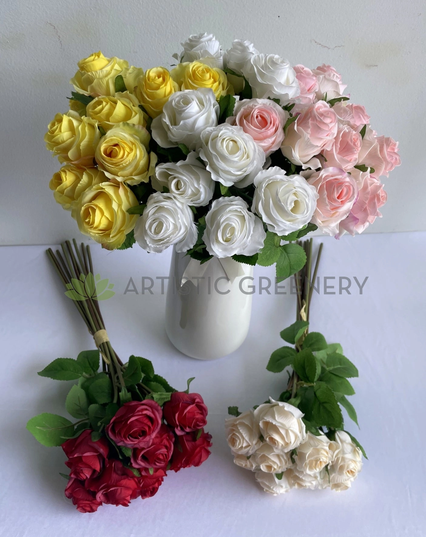 SP0440 Rose Posy 40cm (9 Stems) 5 Colours