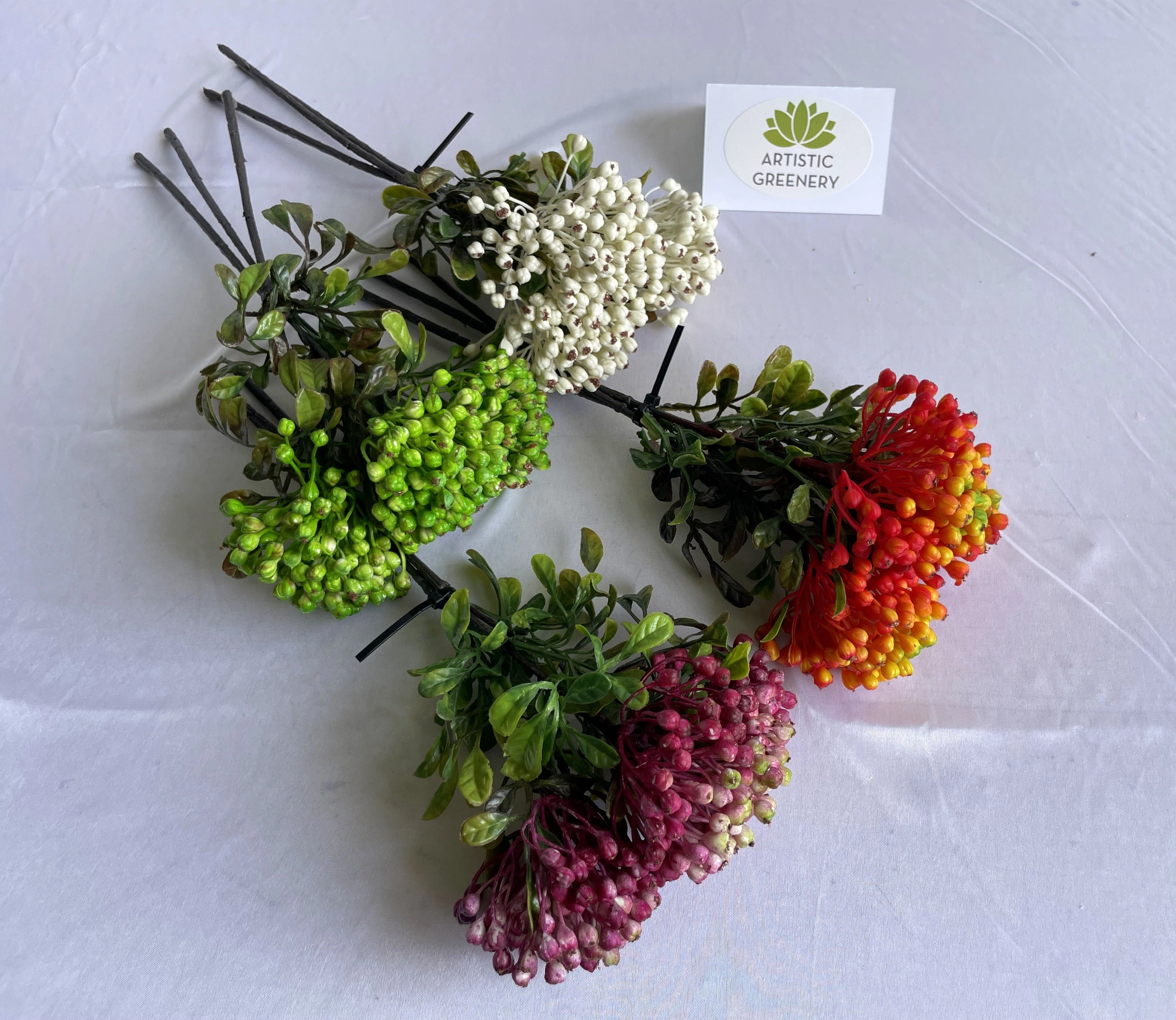 SP0444 Hypericum Buds 33cm (3 stems) Available in 4 Colours
