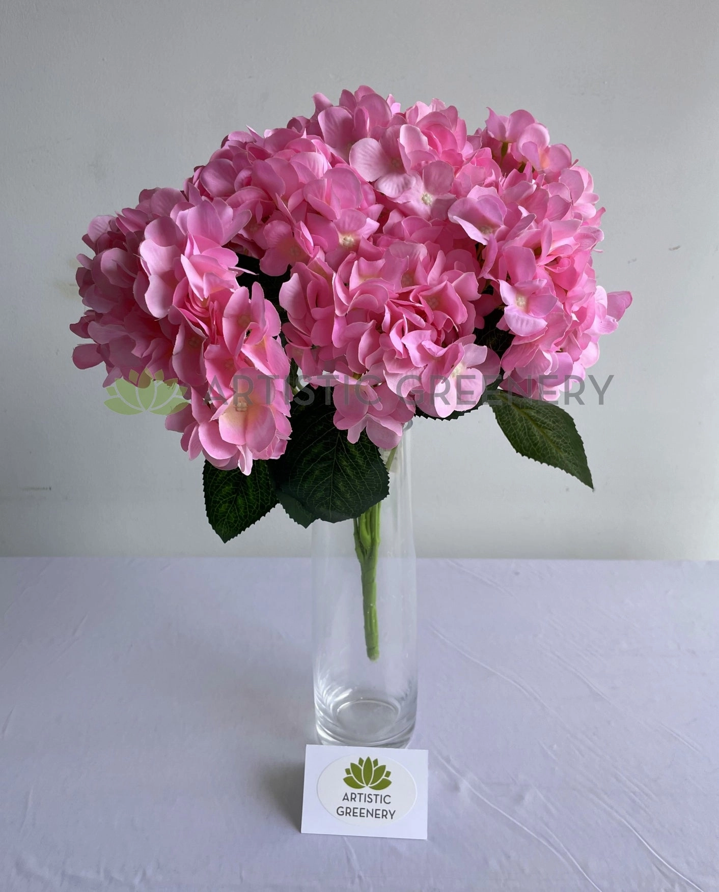 SP0446 Hydrangea Bunch 48cm Pink