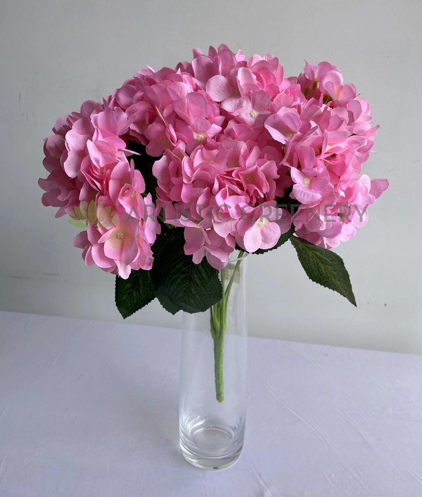 SP0446 Hydrangea Bunch 48cm Pink