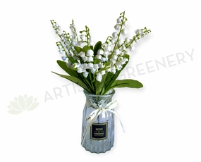 SP0462 Lily of the Valley 33cm White xl flower pot  