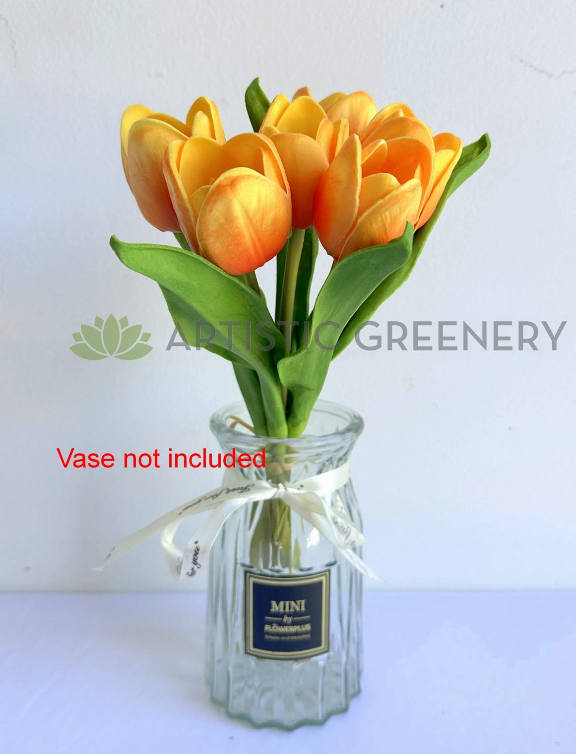 SP0471 Real Touch Tulip Bunch 30cm Orange