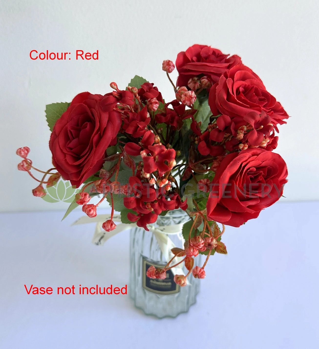 SP0473 Garden Rose Bunch 32cm 4 Colours