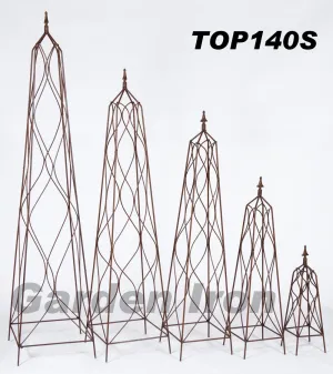 Square Finial Topiaries Set of 6 dried flower branch  