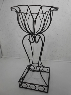 Square Base Planter with Curled Top cactus succulent plant  