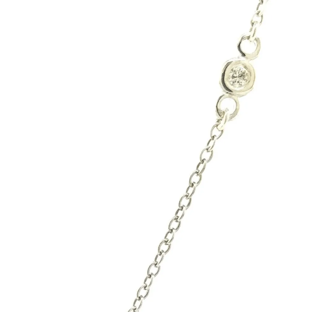 SS 0.02cttw Diamond Heart Necklace