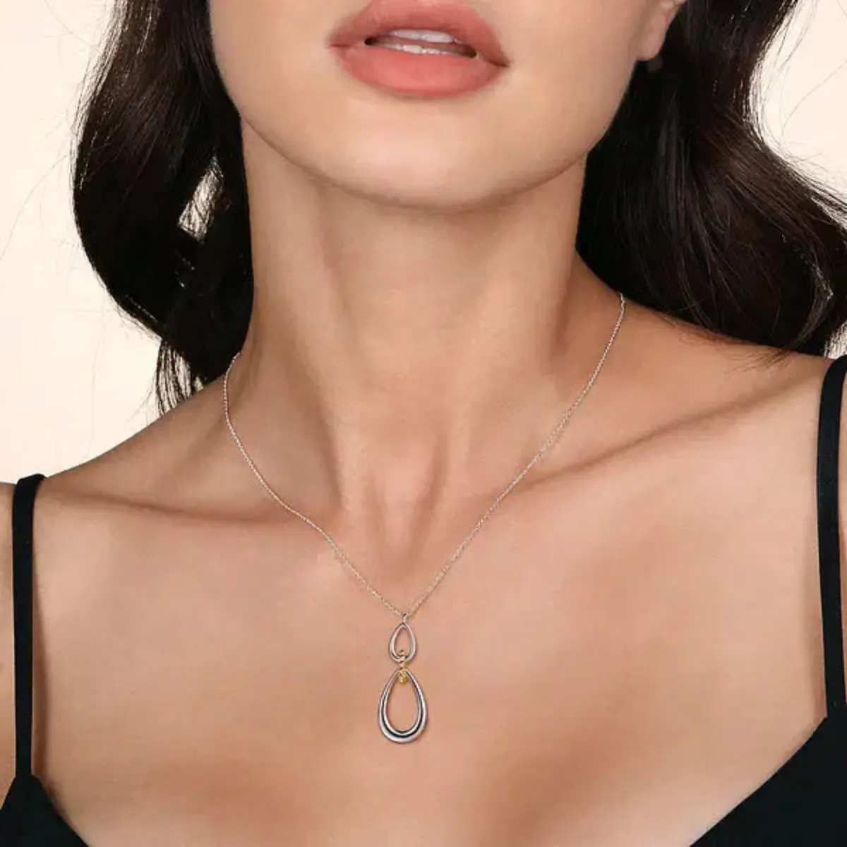 SS 14 Beaded Teardrop Necklace