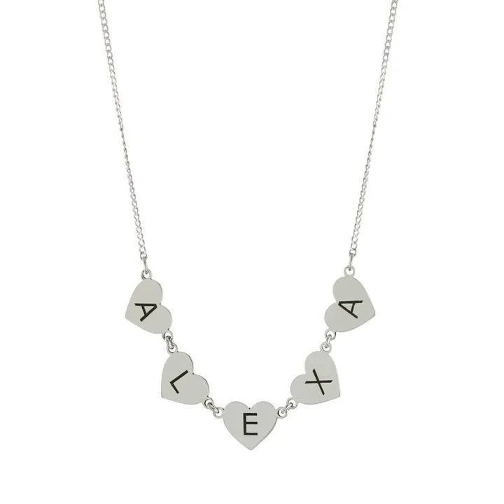 SS 18" Heart Name Necklace