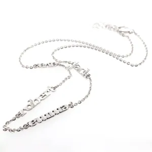 SS 18" Name Necklace -Customize up to 4 Names
