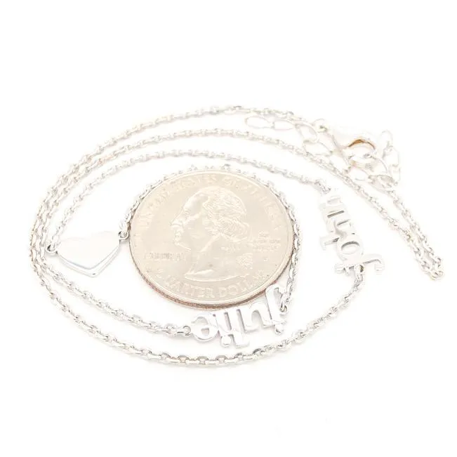 SS 18" Necklace w 2 Names