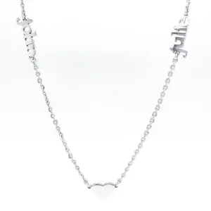 SS 18" Necklace w 2 Names